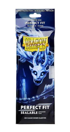 Dragon Shield Japanese Size 100ct Perfect Fit Clear Sealable