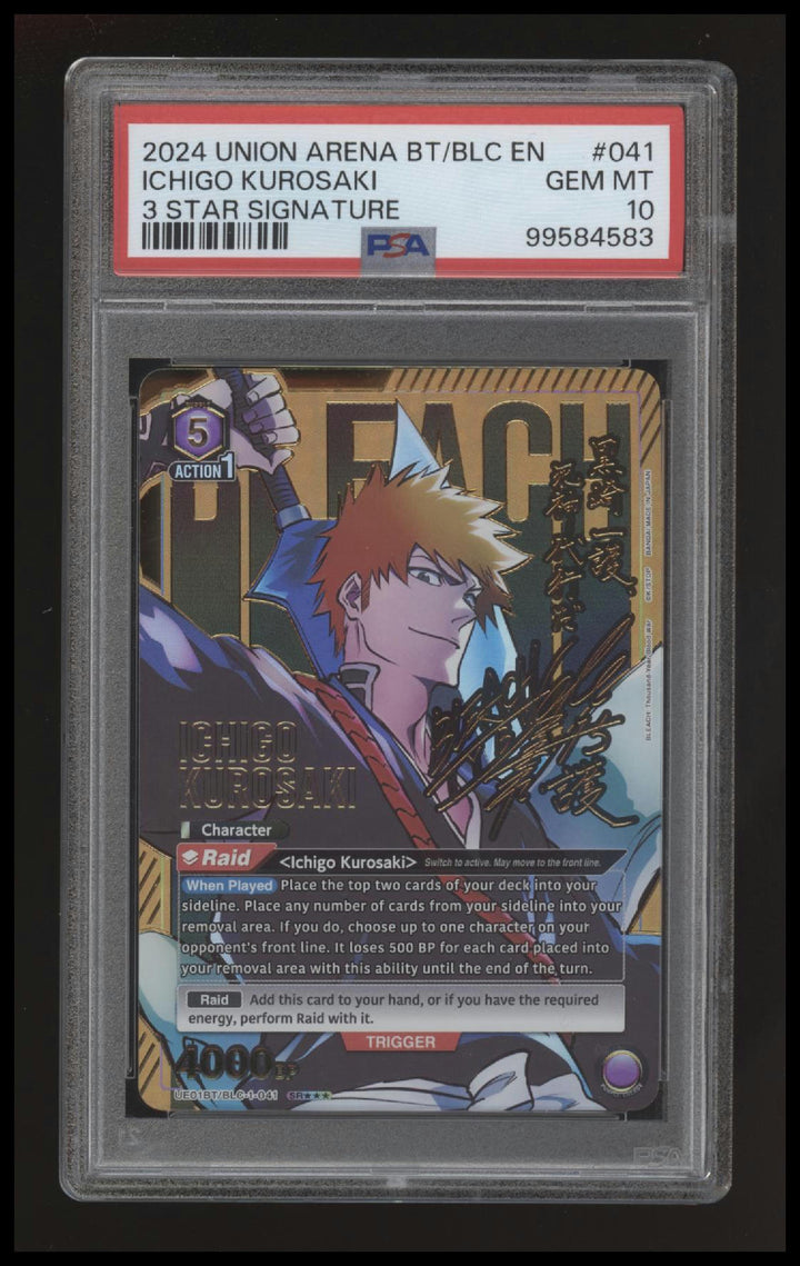 Union Arena - Ichigo Kurosaki - 1000-Yr Blood War - BLC-1-041 - 3 Star - PSA 10