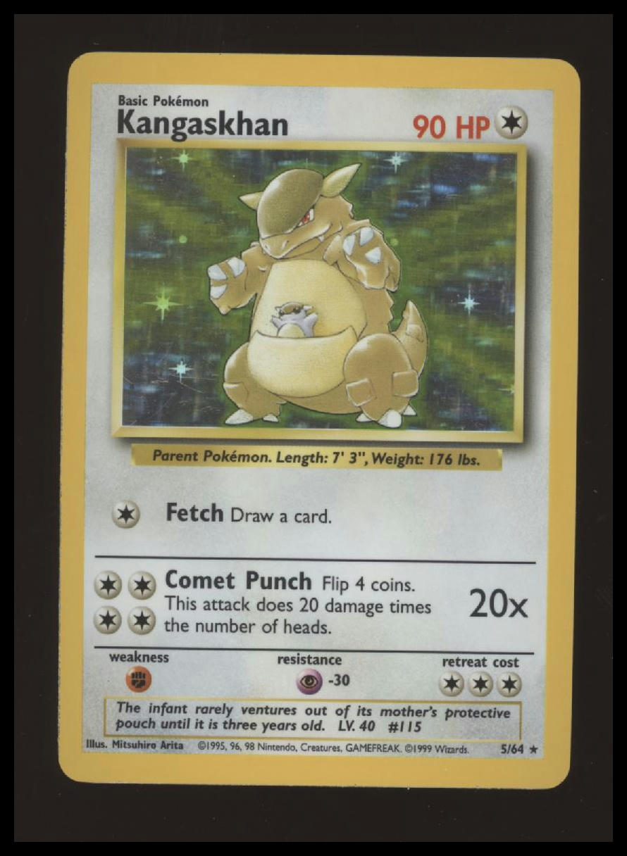 Pokemon - Kangaskhan - Jungle - 5/64 - Holo Rare - MP