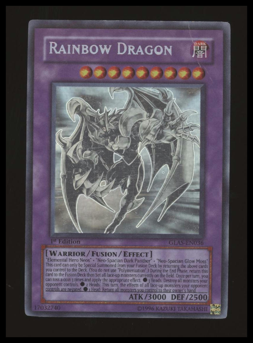 YuGiOh - Rainbow Dragon/Chaos Neos Misprint - 1st. Ed - DMG