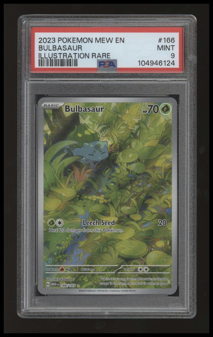 Pokemon - Bulbasaur - 151 - 166/165 - IR - PSA 9