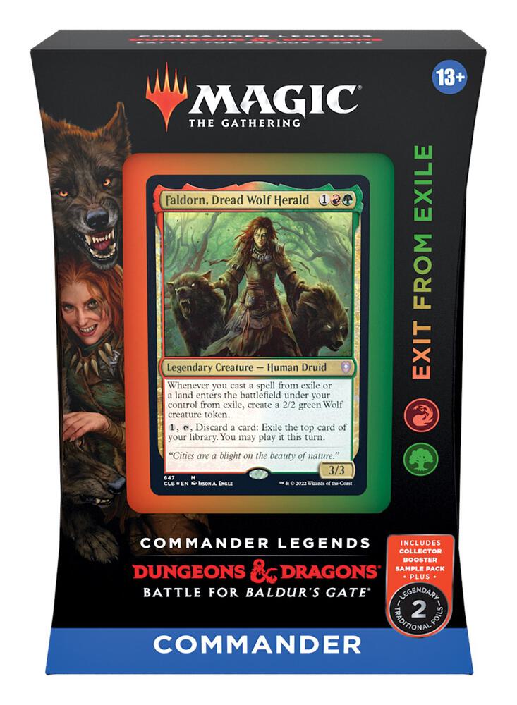 Magic the Gathering: Commander Legends Battle for Baldur's Gate Commander Deck - Exit from Exile