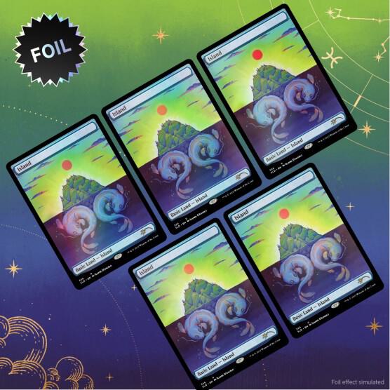 Magic the Gathering: Secret Lair Drop - Astrology Lands Pisces (Traditional Foil Edition)
