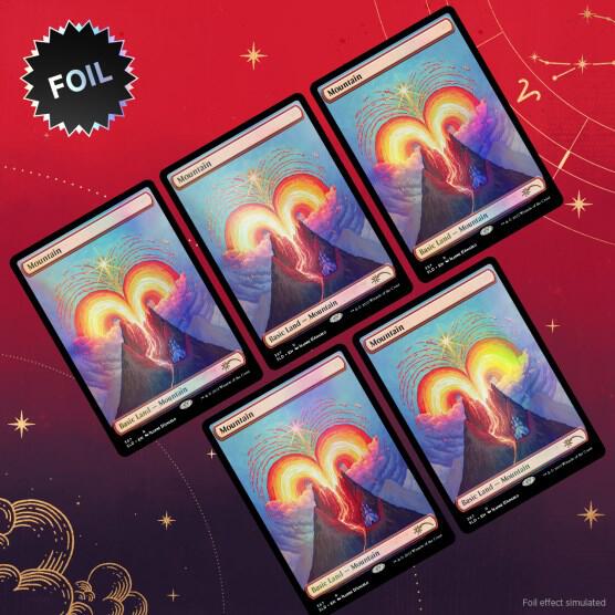 Magic the Gathering: Secret Lair Drop - Astrology Lands Aries (Traditional Foil Edition)