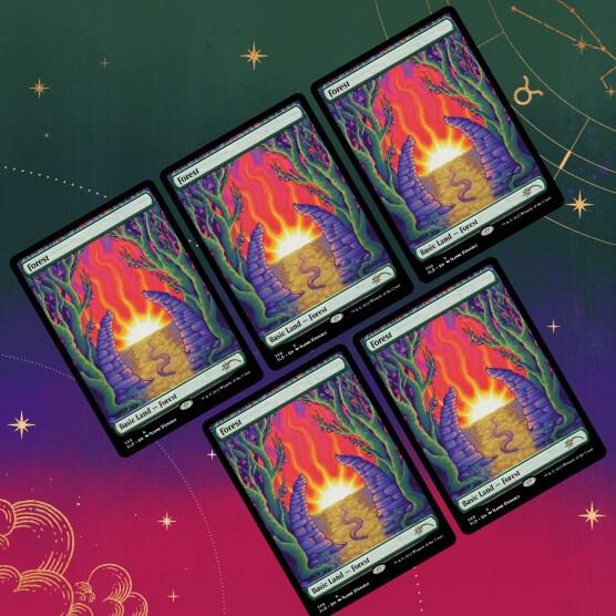 Magic the Gathering: Secret Lair Drop - Astrology Lands Taurus (Non-Foil Edition)