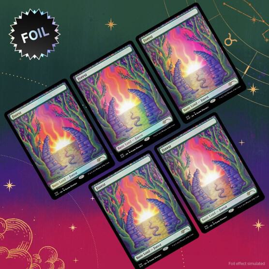 Magic the Gathering: Secret Lair Drop - Astrology Lands Taurus (Traditional Foil Edition)