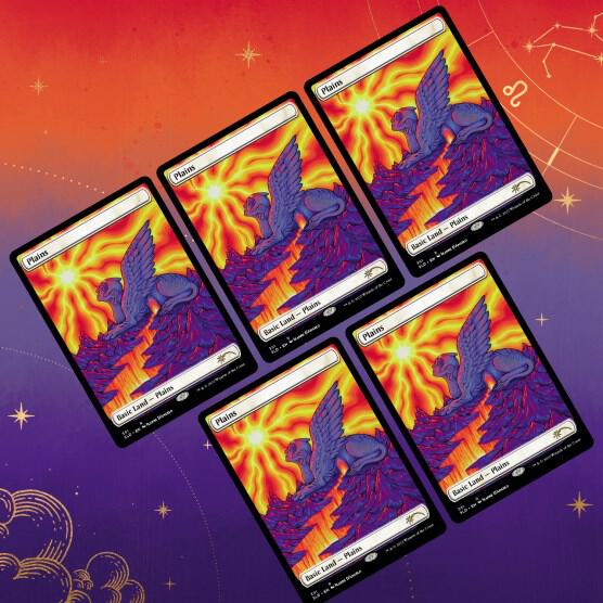 Magic the Gathering: Secret Lair Drop - Astrology Lands Leo (Non-Foil Edition)