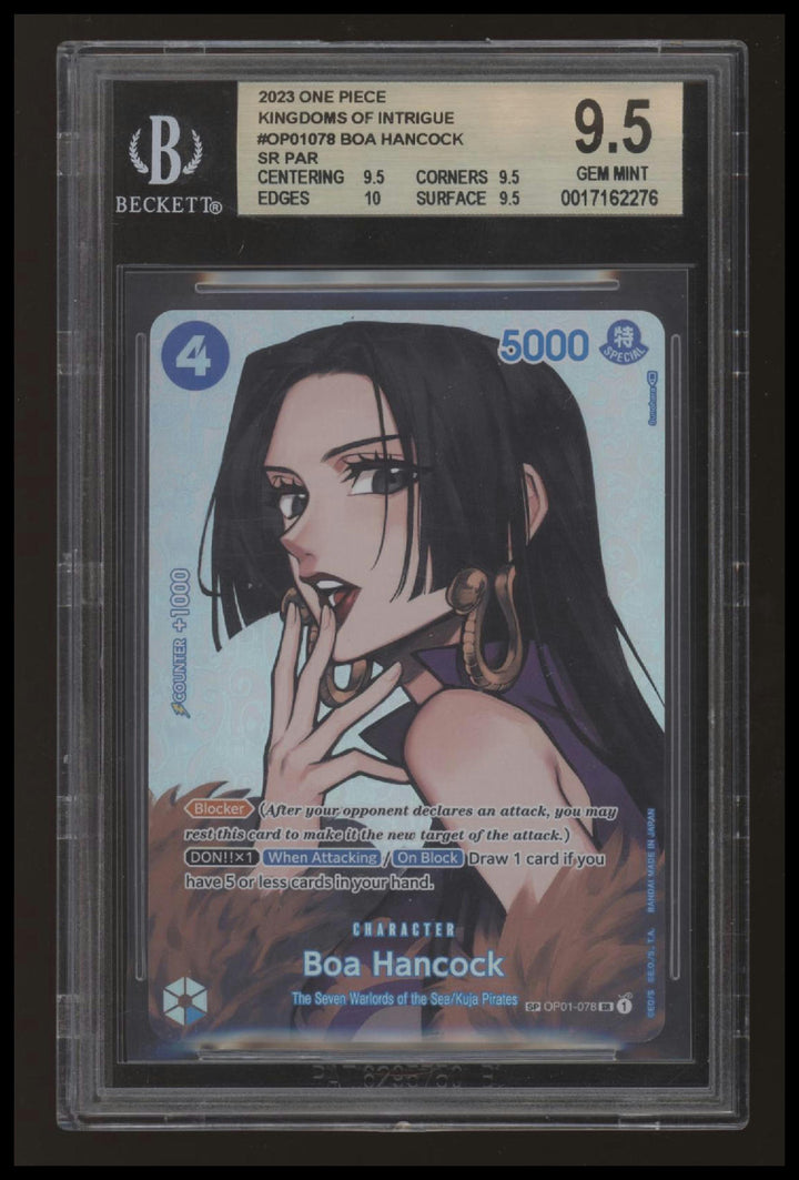 One Piece - Boa Hancock - Kingdoms of Intrigue - OP01-078 - SP - BGS 9.5
