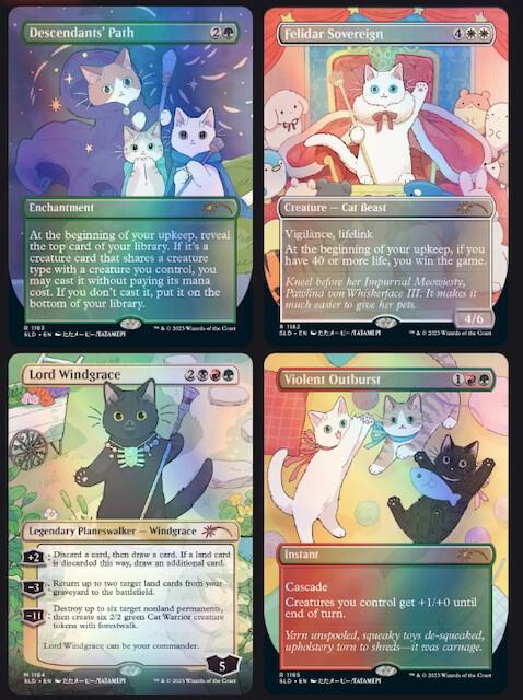 Magic the Gathering: Secret Lair Drop - LOOK AT THE KITTIES (Traditional Foil Edition)