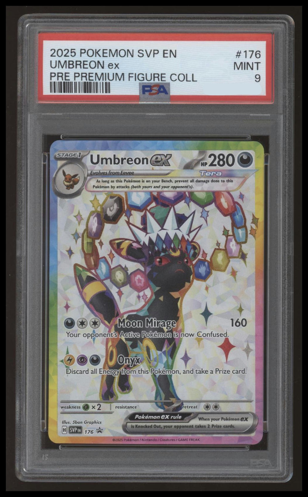 Pokemon - Umbreon ex - Premium Figure Collection Promo - SVP 176 - PSA 9