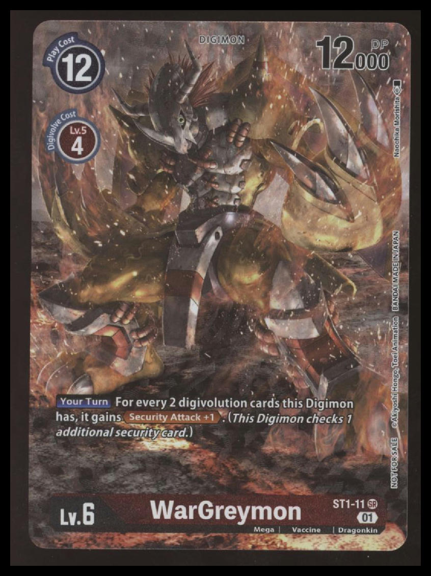 Digimon - WarGreymon - Premier TO Event June 2021 - ST1-11 - SR - NM #1