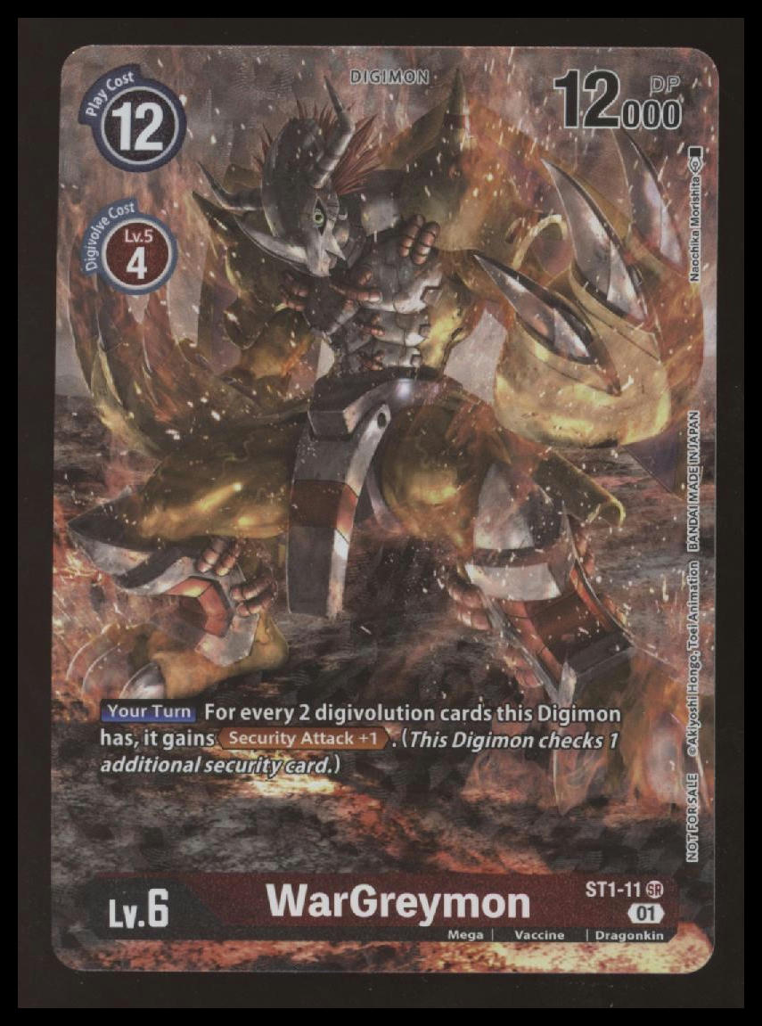 Digimon - WarGreymon - Premier TO Event June 2021 - ST1-11 - SR - NM #3