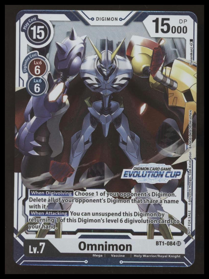 Digimon - Omnimon - July Evolution Cup 2021 - Stamped - BT1-084 SR - LP #2