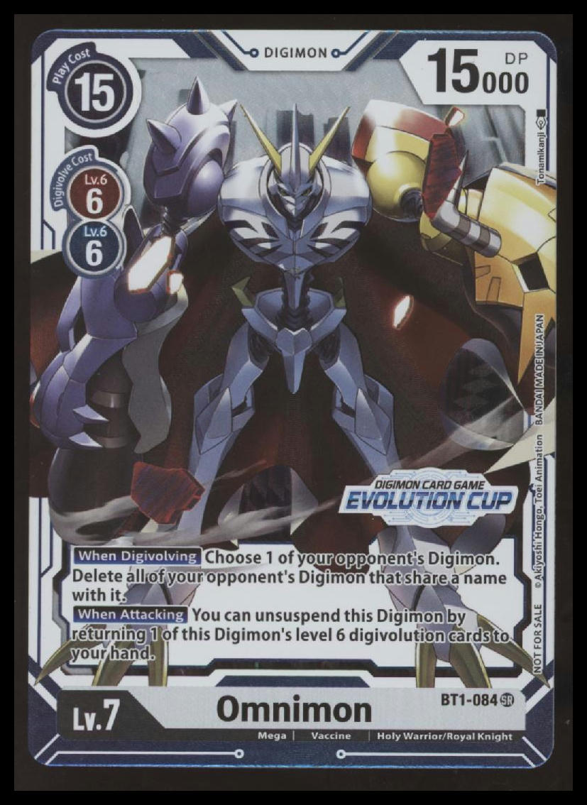 Digimon - Omnimon - July Evolution Cup 2021 - Stamped - BT1-084 SR - NM #4