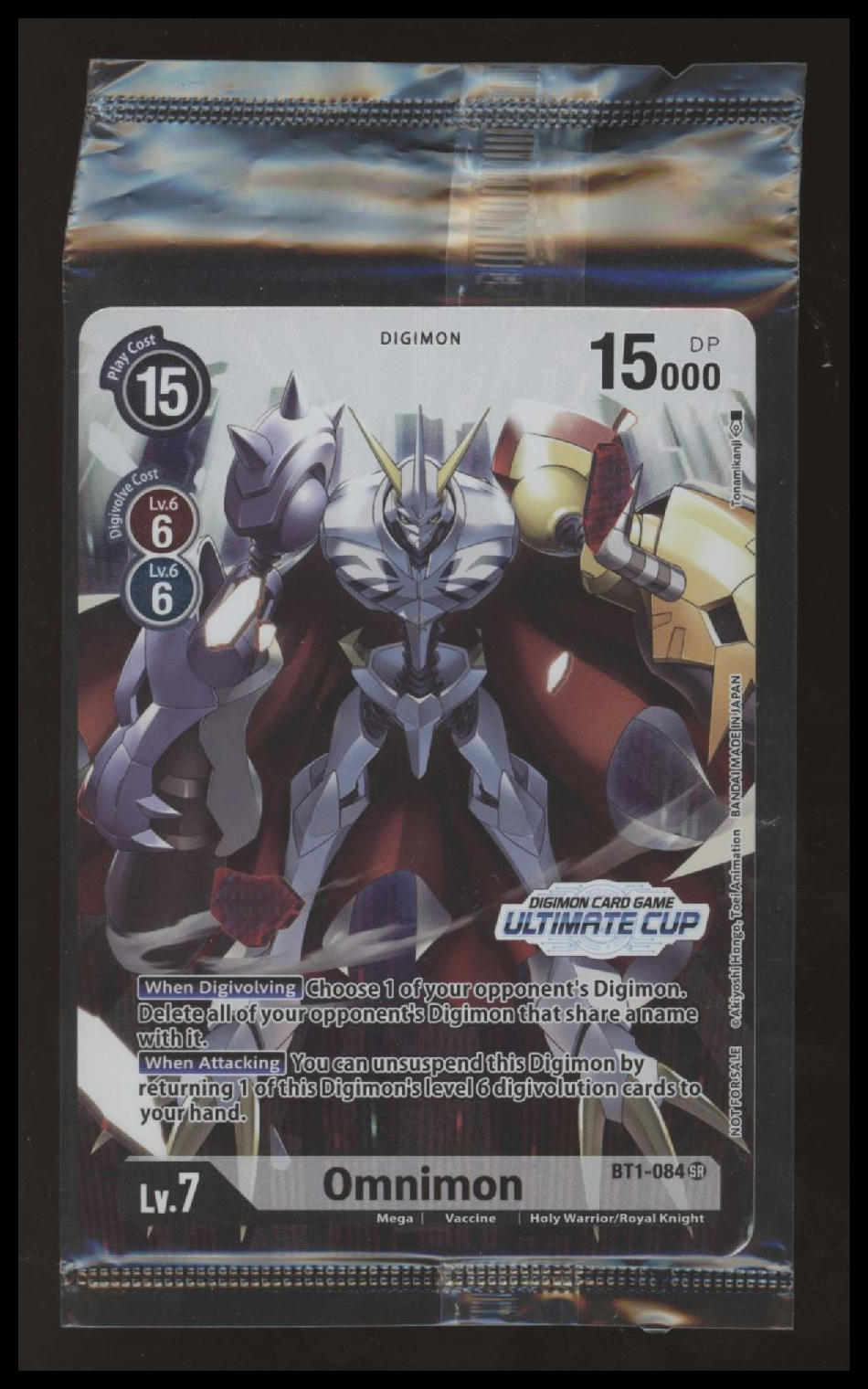Digimon - Omnimon - Ultimate Cup 2022 - BT1-084 - SR - Sealed 🔥🔥🔥