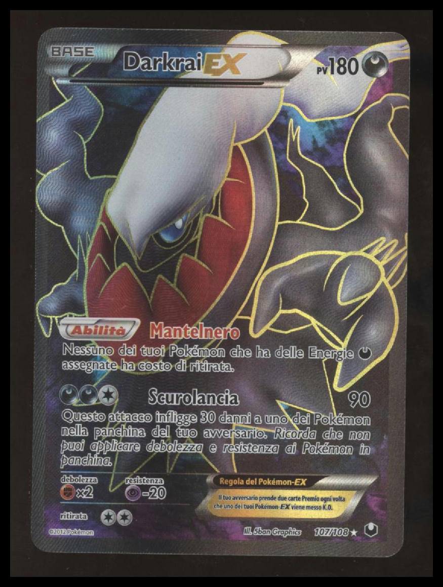 Pokemon - Darkrai EX - Dark Explorers - 107/108 - Full Art - Italian - LP #2