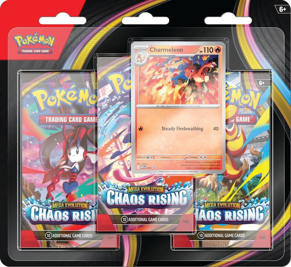 Pokemon: Chaos Rising 3 Pack Blister [Charmeleon]