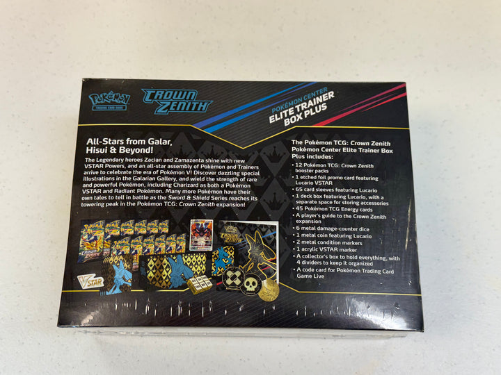 Pokemon: Crown Zenith Pokemon Center Elite Trainer Box Plus (See Images)