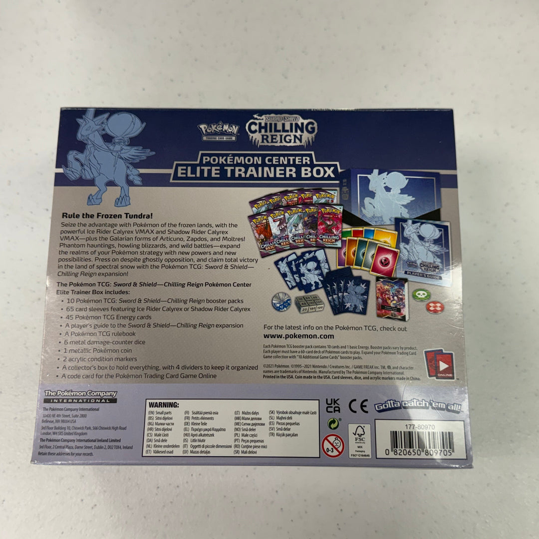 Pokemon: Chilling Reign Pokemon Center Elite Trainer Box [Ice Rider Calyrex] (Exclusive)