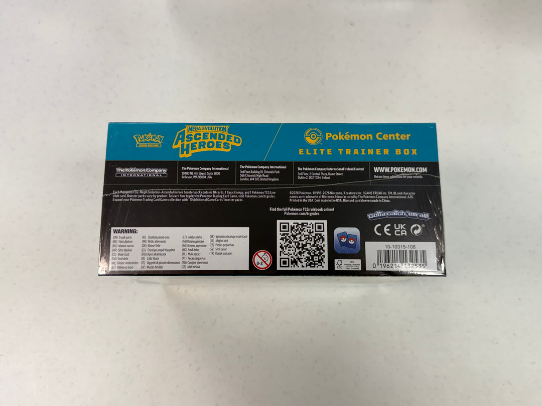 Pokemon: Ascended Heroes Pokemon Center Elite Trainer Box (Exclusive)