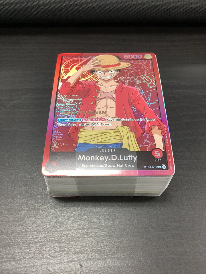 One Piece - Straw Hat Crew Starter Deck - Super Pre-Release - Opened