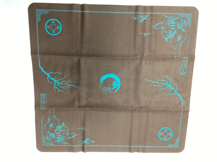 GEM 2-player Cloth Playmat - Koi - Brown w/ Teal Trim - Excellent Condition