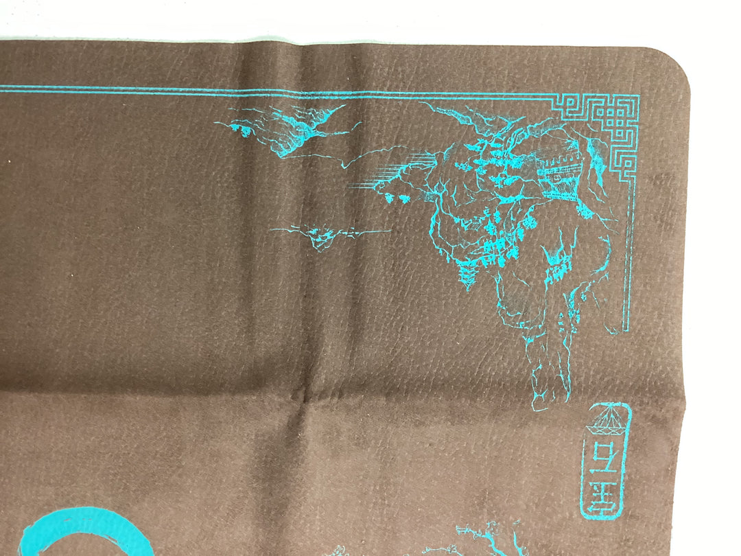 GEM 2-player Cloth Playmat - Koi - Brown w/ Teal Trim - Excellent Condition