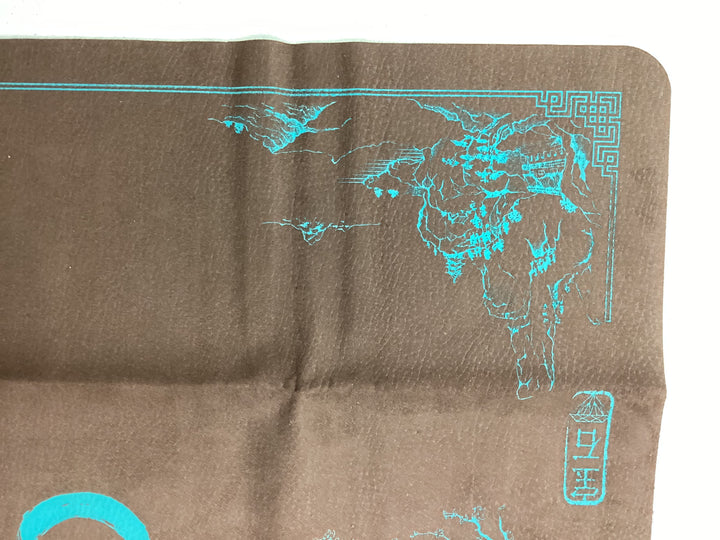 GEM 2-player Cloth Playmat - Koi - Brown w/ Teal Trim - Excellent Condition