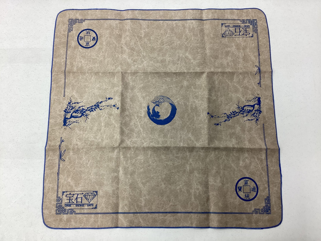 GEM 2-player Cloth Playmat - Senjo - Tan w/ Blue Trim - Excellent Condition