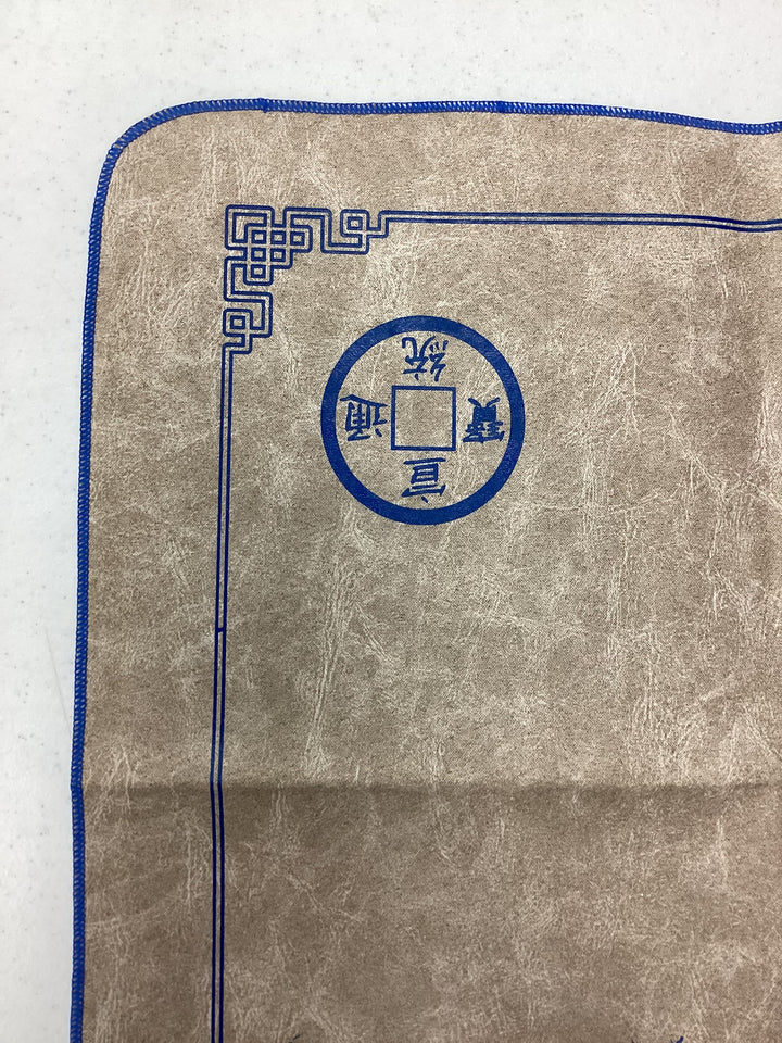 GEM 2-player Cloth Playmat - Senjo - Tan w/ Blue Trim - Excellent Condition