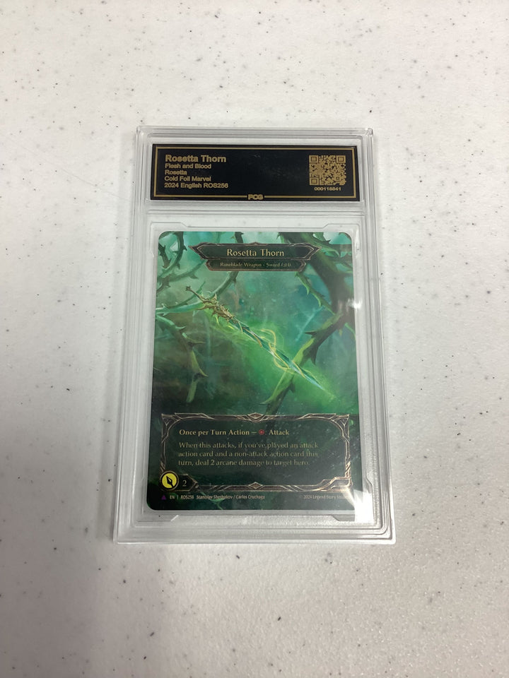 Flesh & Blood - Rosetta Thorn - Double Sided Cold Foil Marvel - PCG 10