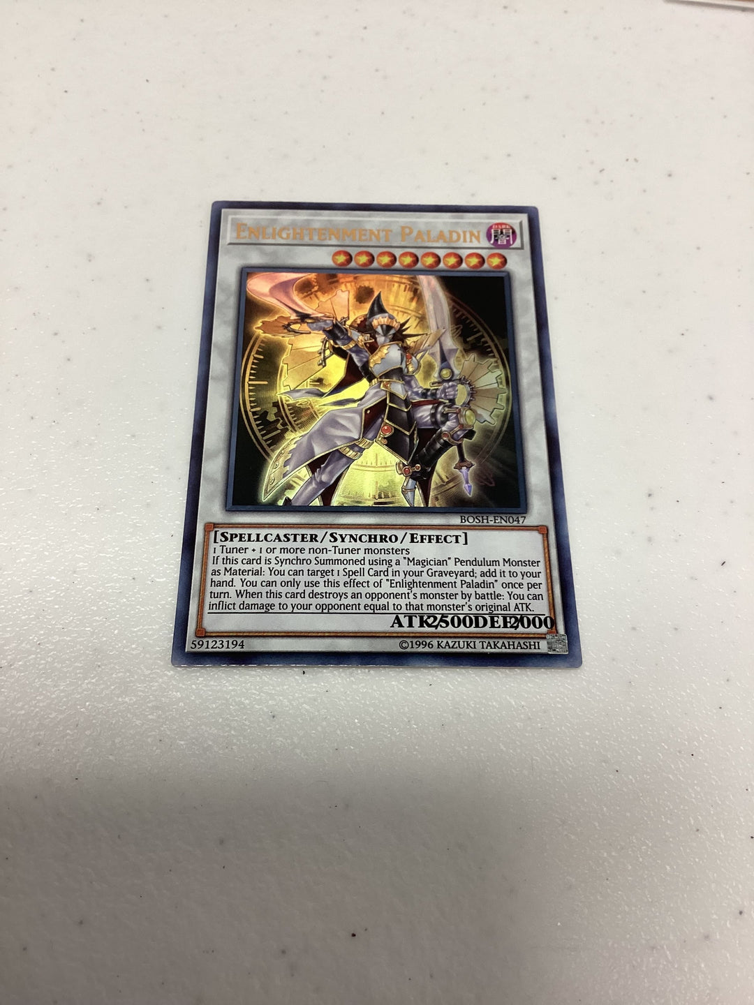 YuGiOh - Enlightenment Paladin - Breakers of Shadow - BOSH-EN047 - MISPRINT - NM