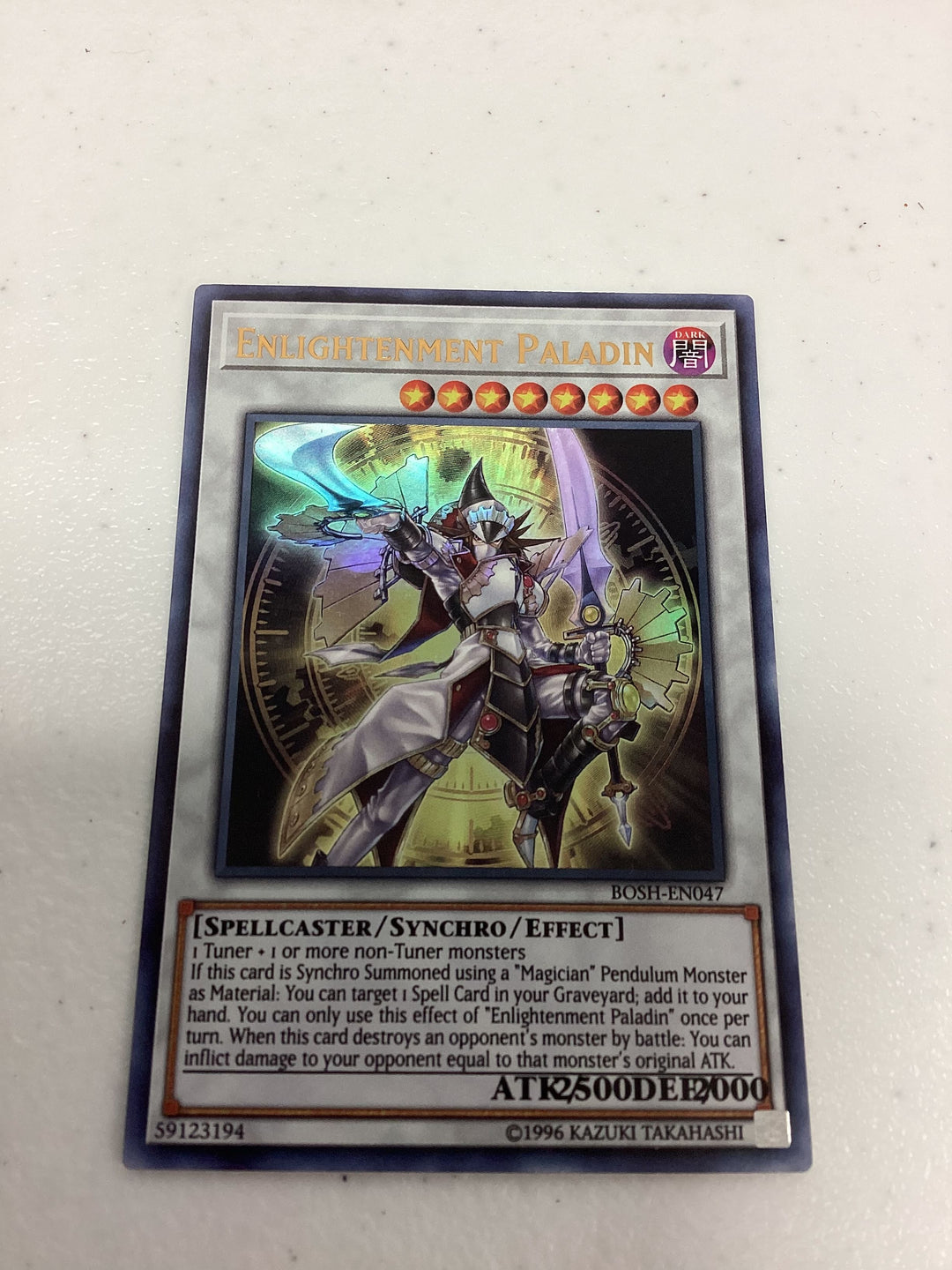 YuGiOh - Enlightenment Paladin - Breakers of Shadow - BOSH-EN047 - MISPRINT - NM
