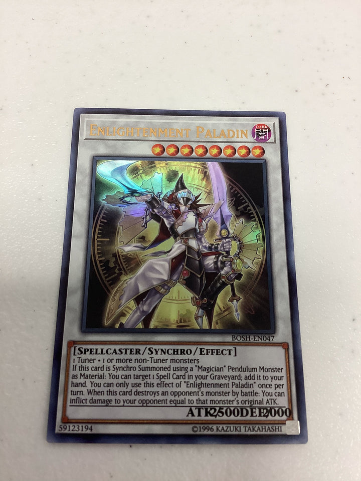 YuGiOh - Enlightenment Paladin - Breakers of Shadow - BOSH-EN047 - MISPRINT - NM
