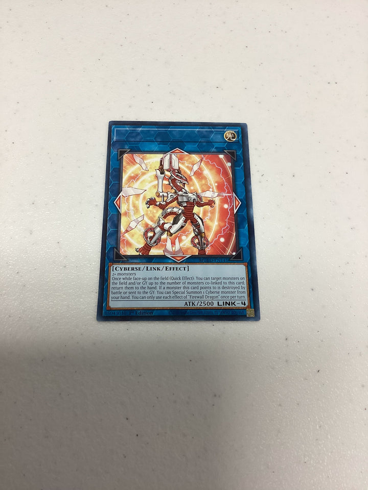 YuGiOh - Firewall Dragon - Maximum Gold - Alt Red Artwork - MISPRINT - NM 🔥🔥🔥