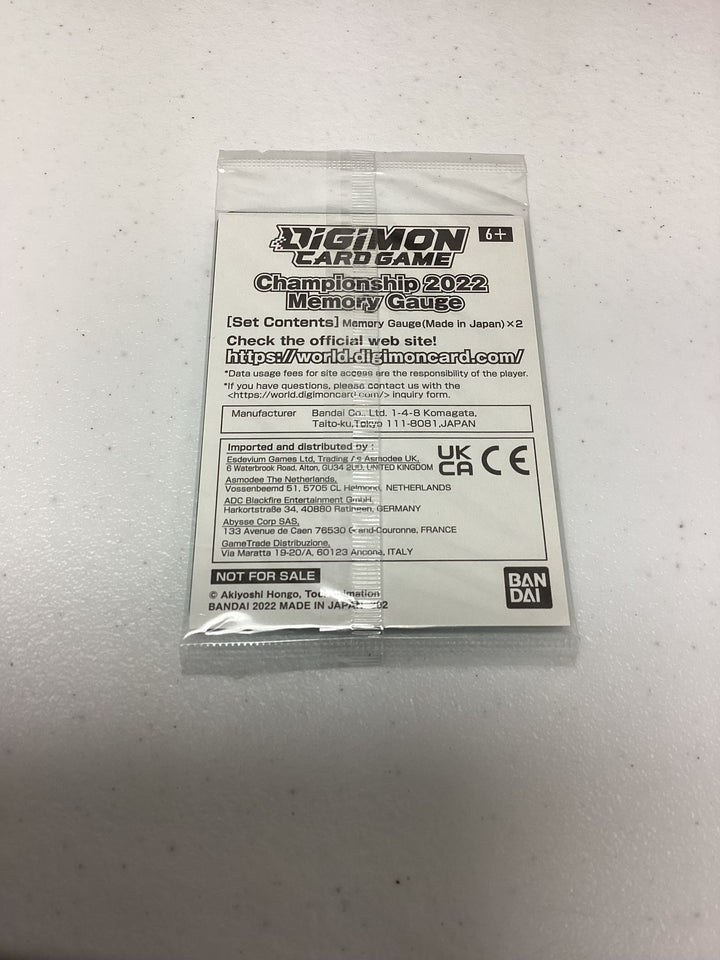 Digimon - Memory Gauge - 2022 Championship - Veemon - Sealed 🔥🔥🔥