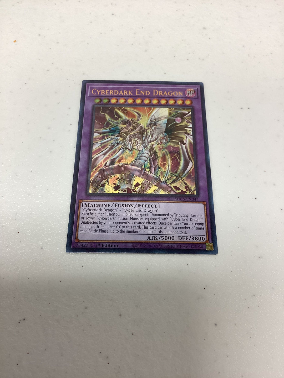 cyberdark yugioh cards Yugioh - Cyberdark End Dragon - SDCS-EN044 - Misprint - Ultra Rare