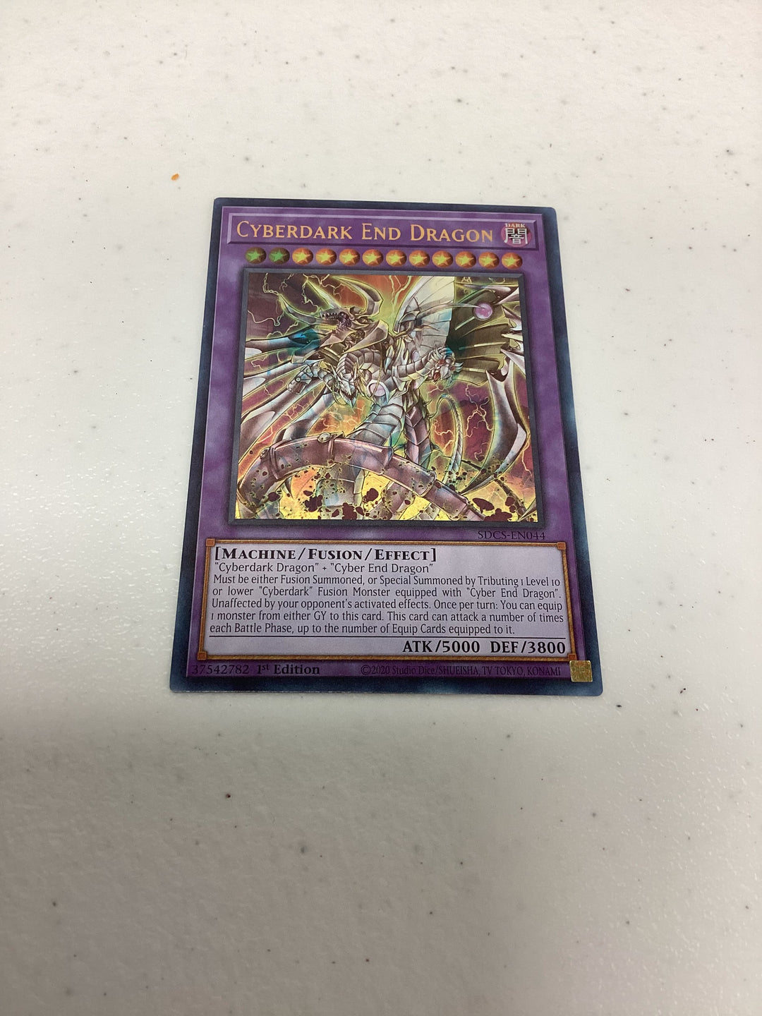 Yugioh - Cyberdark End Dragon - SDCS-EN044 - Misprint - Ultra Rare - NM #2 🔥🔥