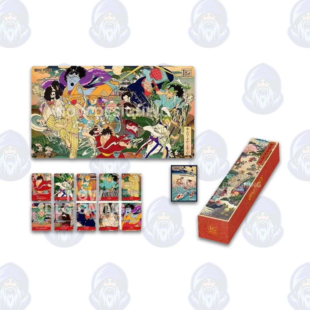 one piece card game english version 1st year anniversary set One Piece Card Game: English Version 1st Anniversary Set (Sealed Promotional Bundle)