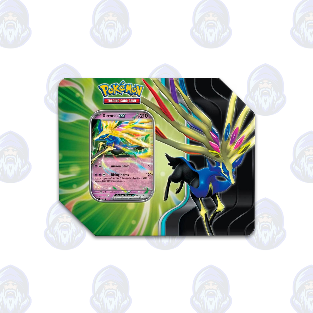 pokmon trading card game: azure legends tin xerneas ex Azure Legends Tin OV Games LLC