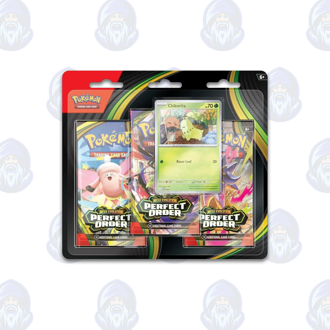 Pokemon: Perfect Order Chikorita 3 Pack Blister