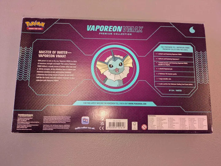 Vaporeon VMAX Premium Collection - SEE PHOTOS
