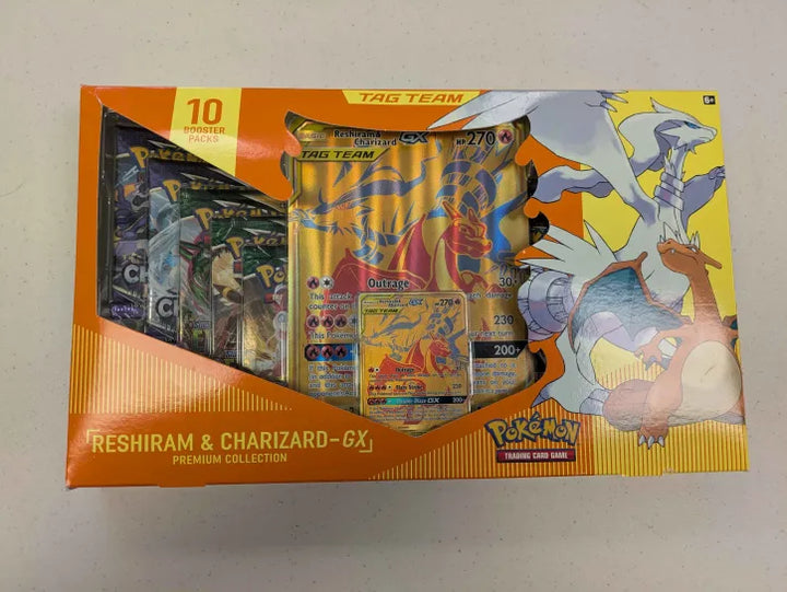 Pokemon: Reshiram & Charizard GX Premium Collection (SEE PHOTOS)