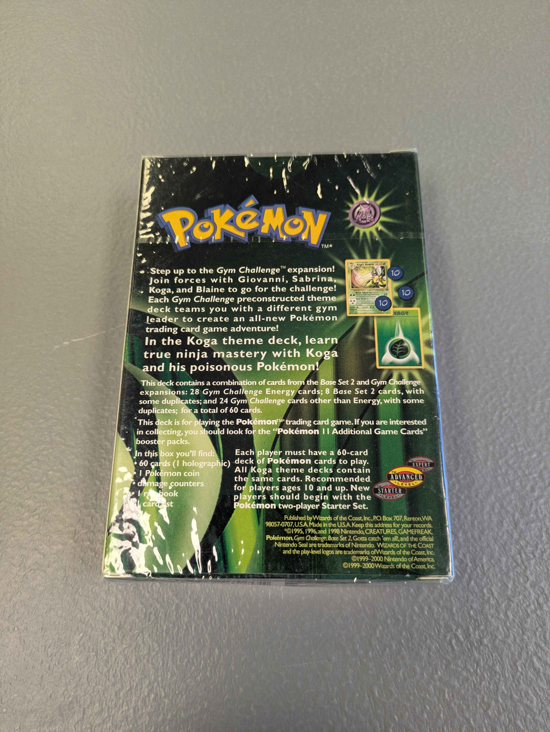 Pokemon: Gym Challenge Theme Deck - Koga (See Photos)