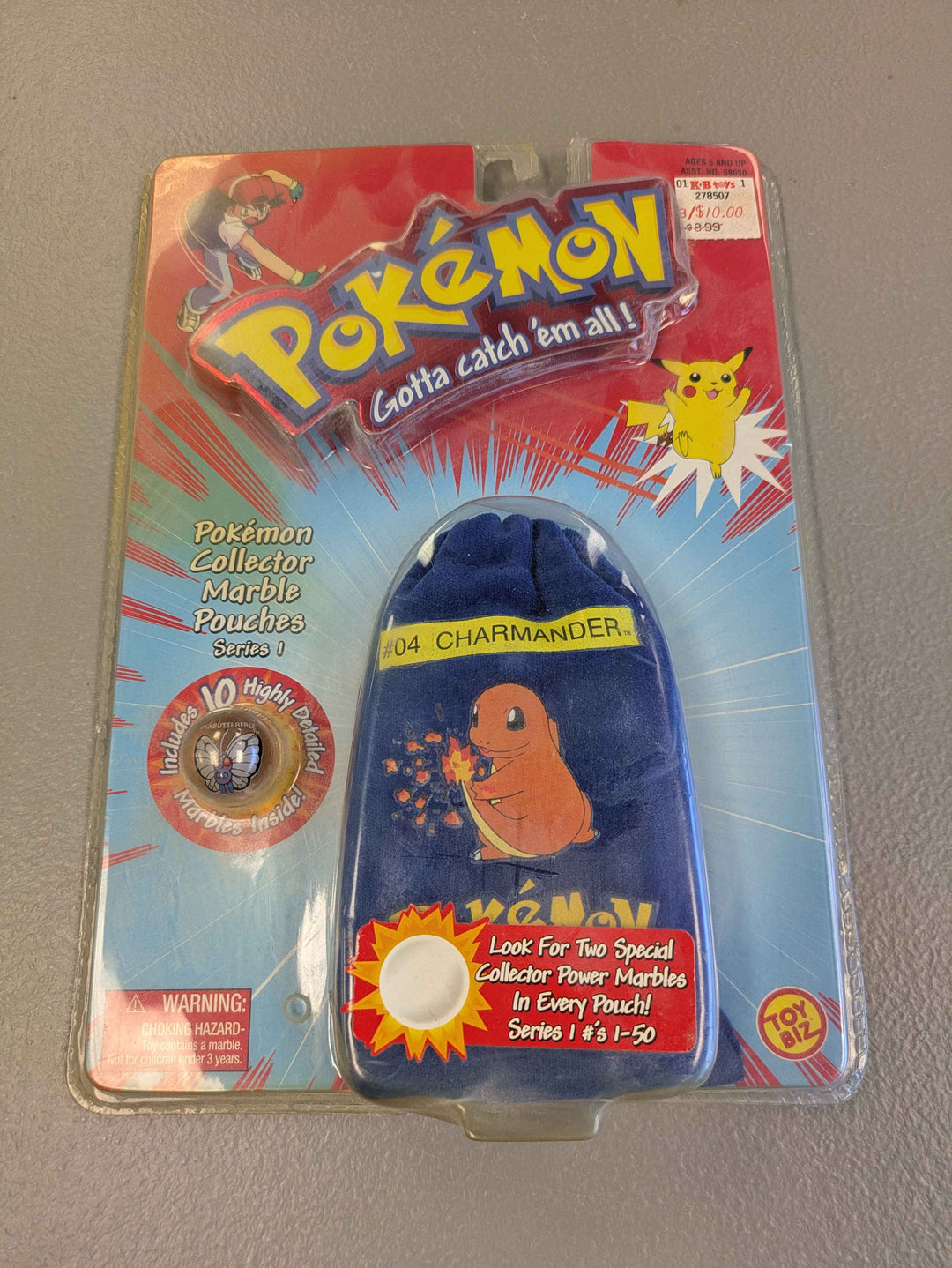 Pokemon: Charmander Blue Marble Pouch Blister