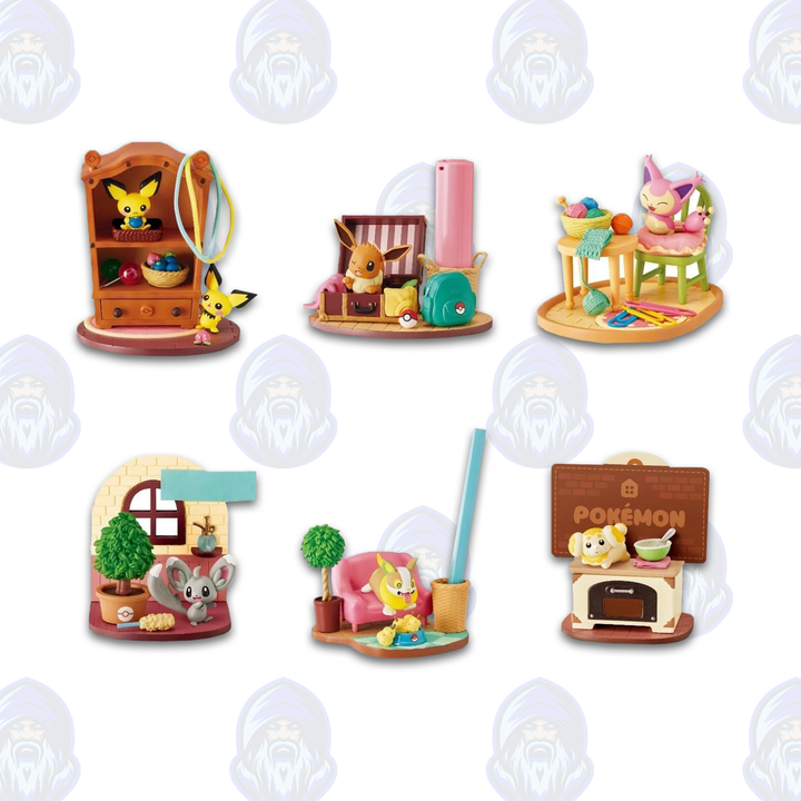 Re-Ment Pokemon DesQ Relaxing Home Blind Box