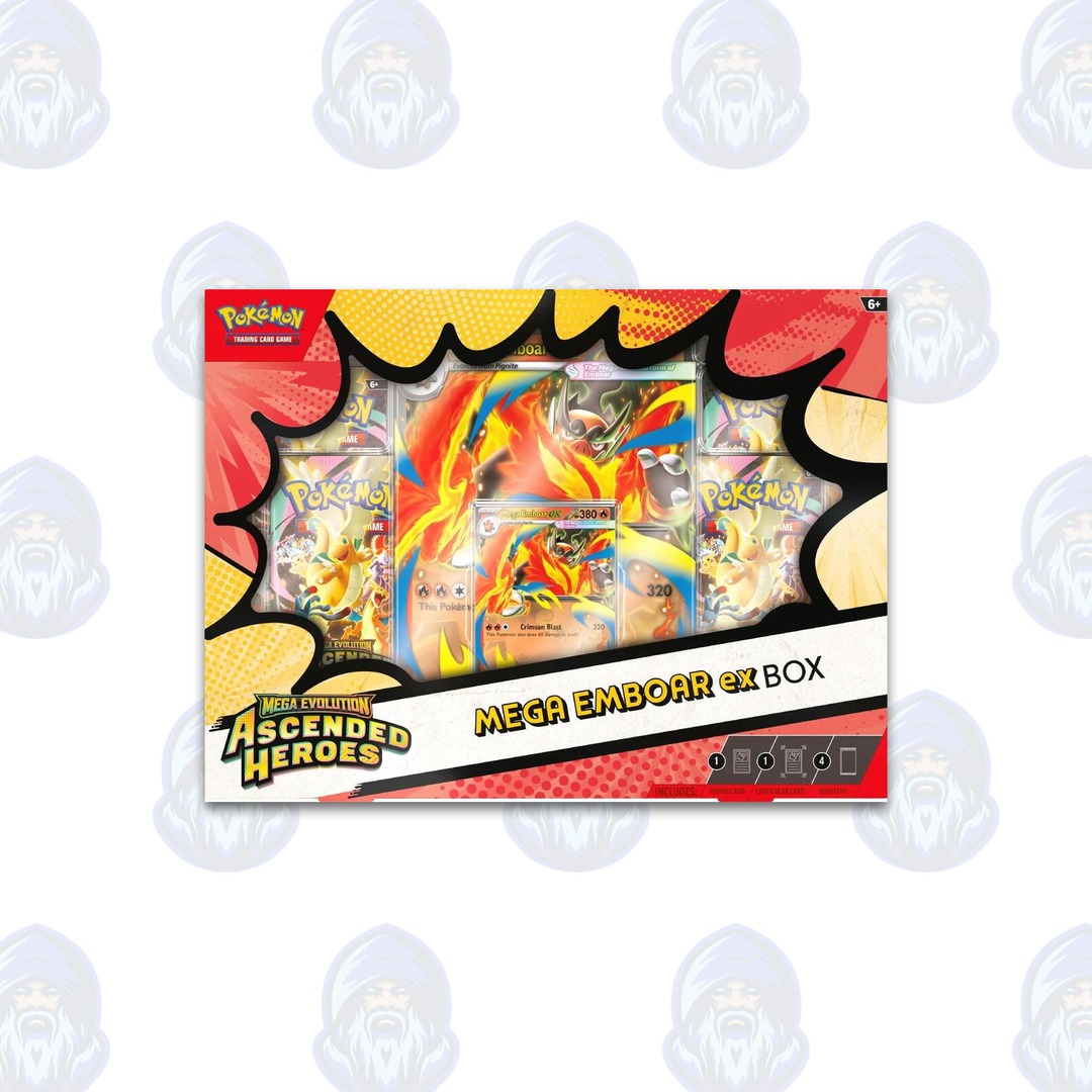 Pokemon: Ascended Heroes Mega Emboar ex Box