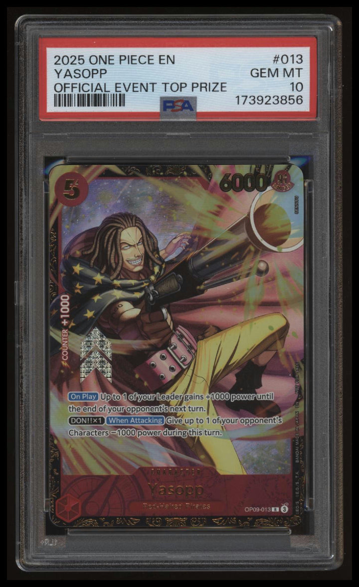 One Piece - Yasopp - OP09-013 - Official Event Top Prize - PSA 10