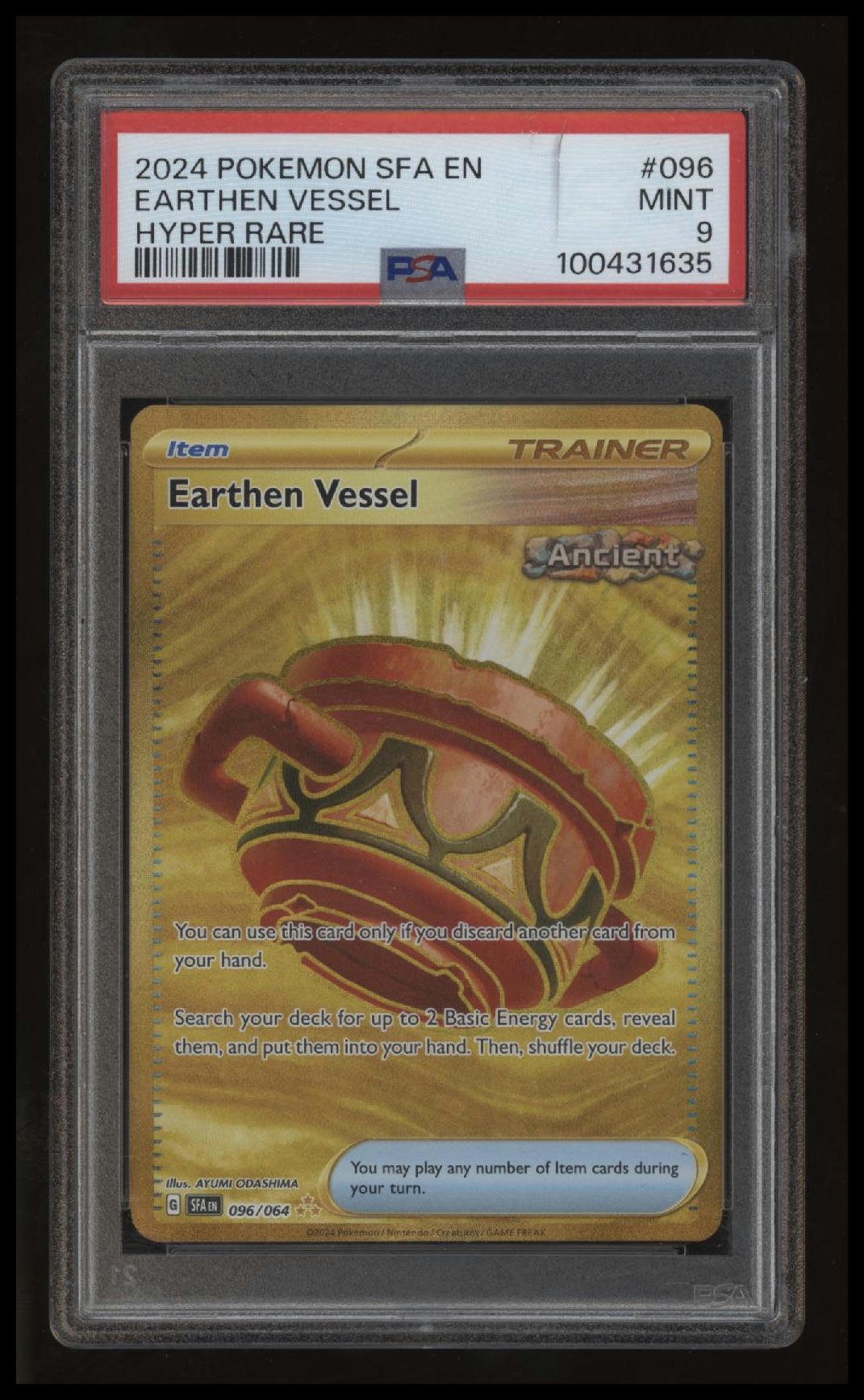 Pokemon - Earthen Vessel - 096/064 - PSA 9