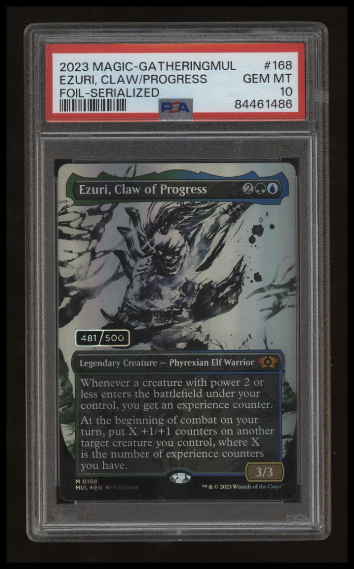 Magic The Gathering - Ezuri Claw of Progress - 0168 - Foil Serialized - PSA 10